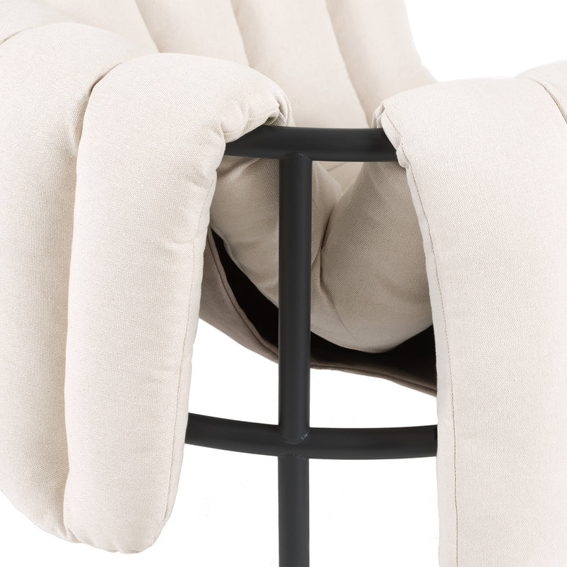 Hem - Puffy Lounge Chair | natural / black grey