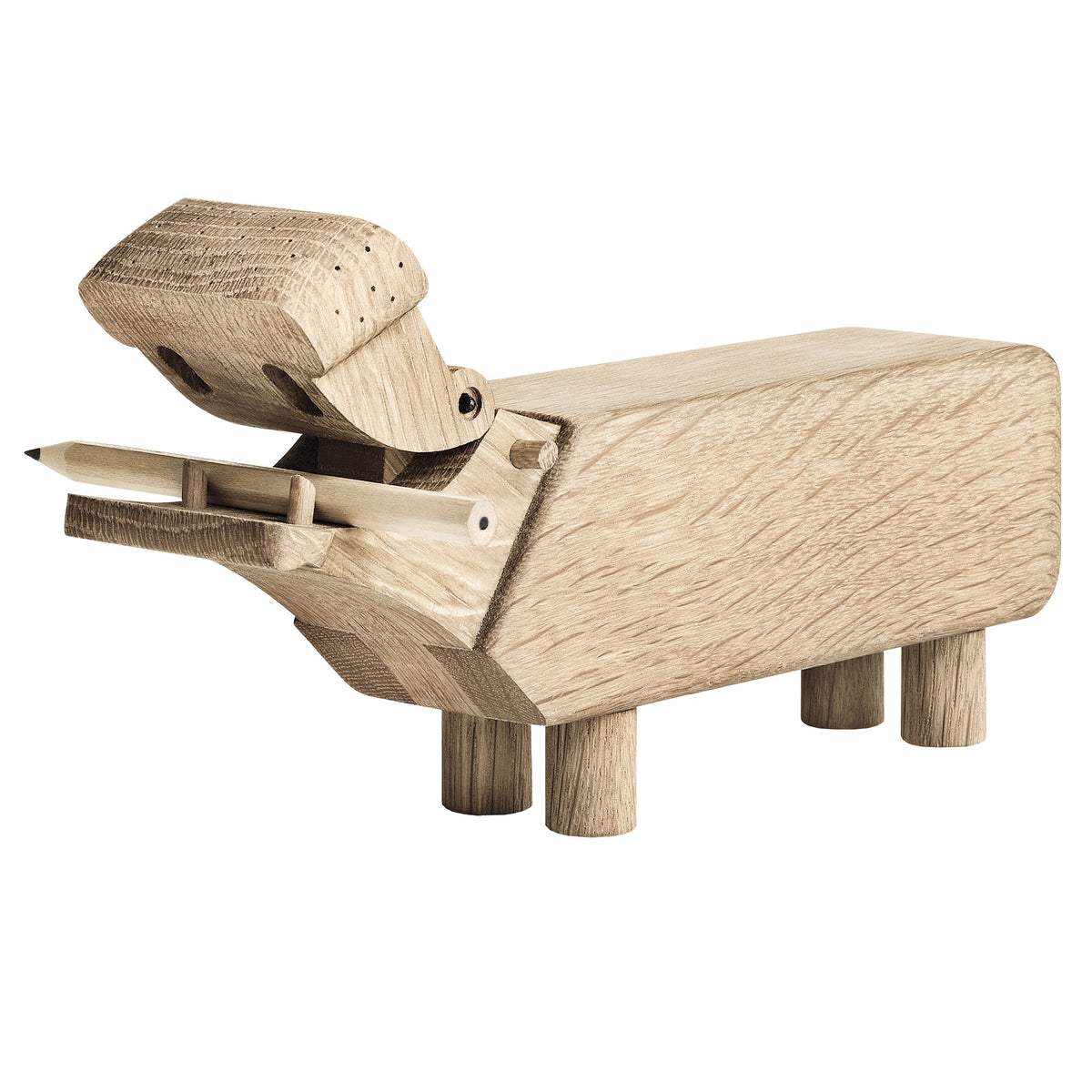 Kay Bojesen - Holz-Flusspferd | H 9 cm / Eiche natur