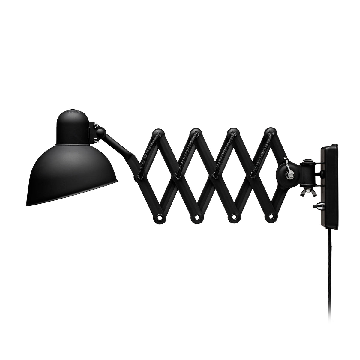 Fritz Hansen - KAISER idell 6718 Scherenleuchte Wandleuchte | schwarz matt