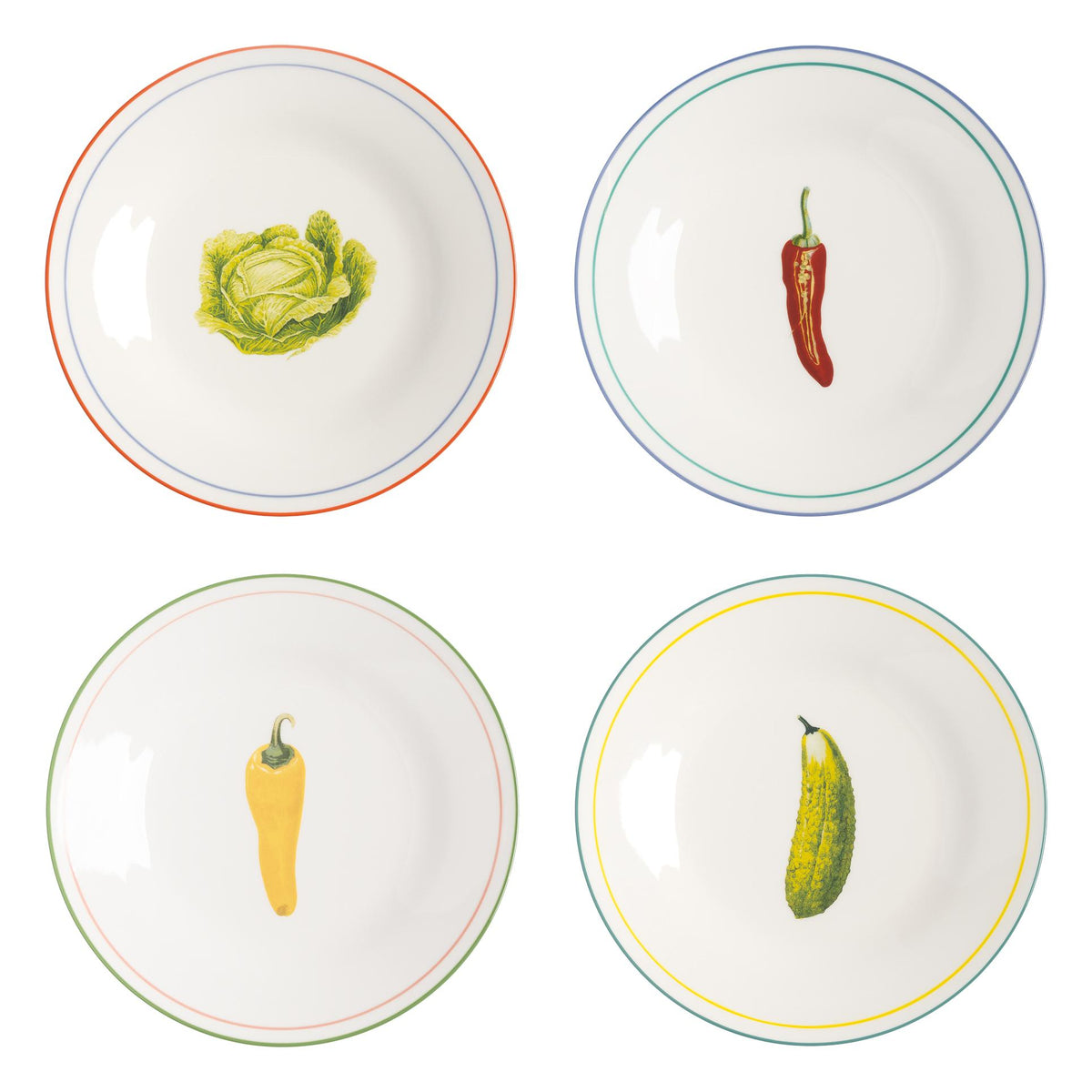 &amp;klevering - Teller Vegetable, 4er Set | 