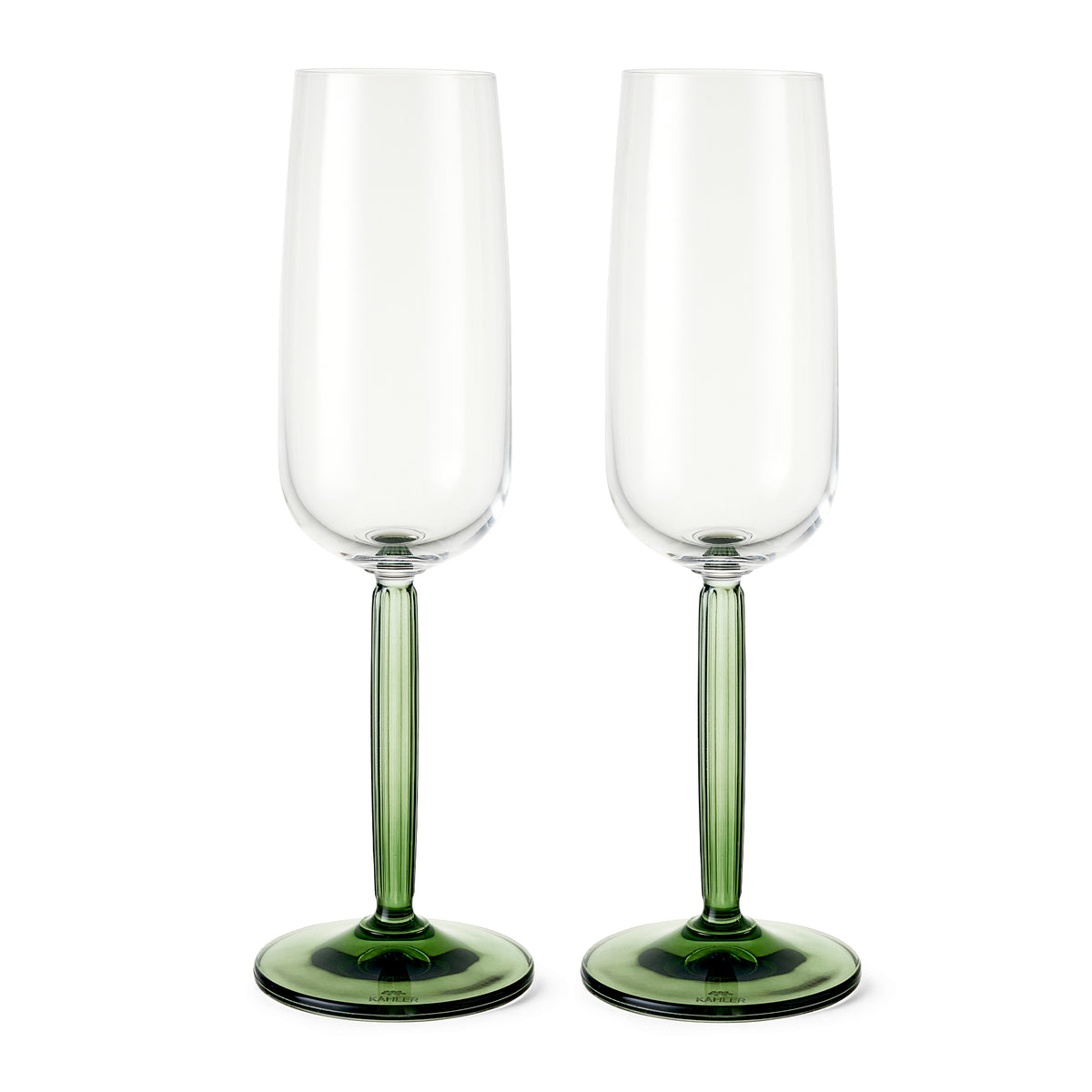Kähler Design - Hammershøi Champagnerglas | grün