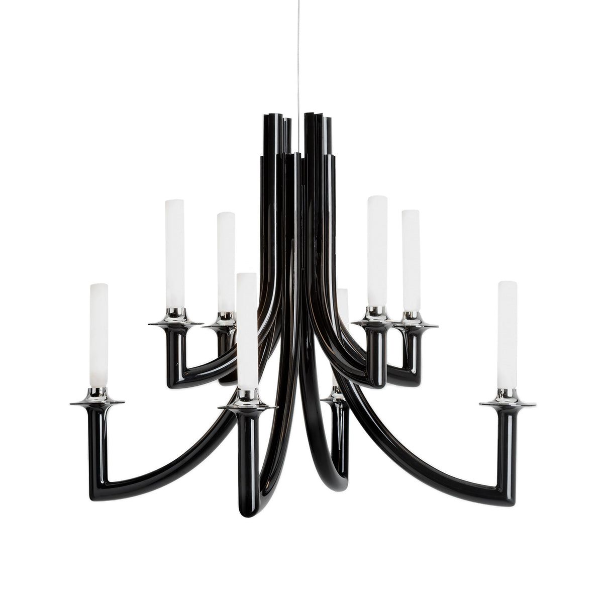 Kartell - Khan Kronleuchter | schwarz glänzend