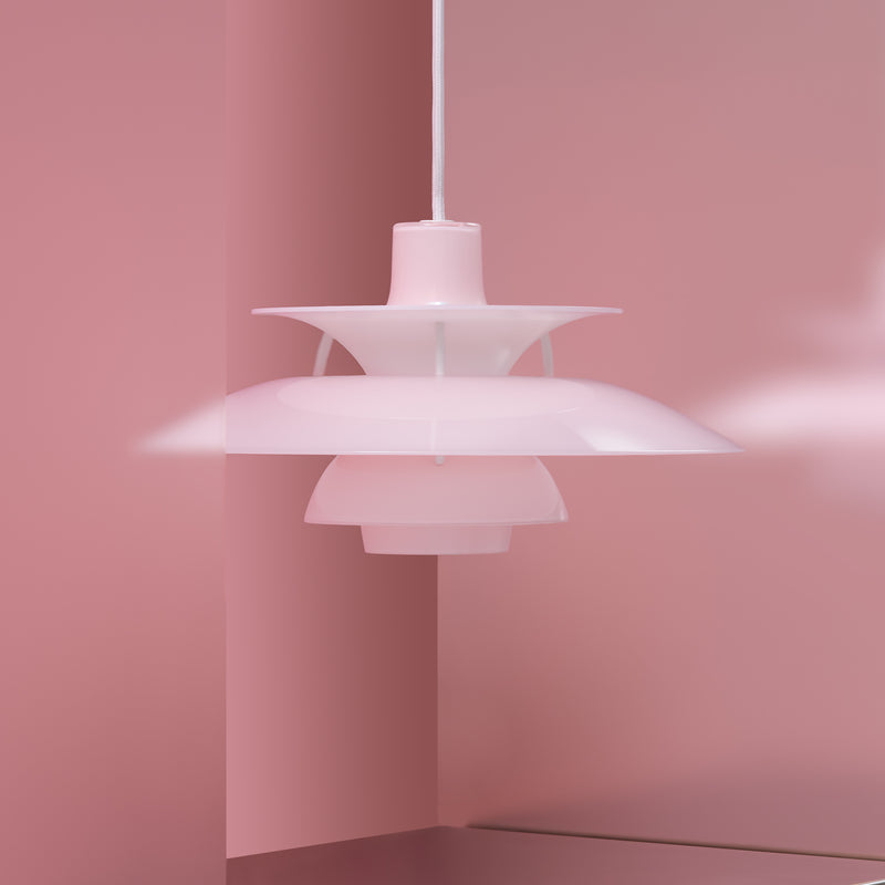 Louis Poulsen - PH 5 320 Opal Pendelleuchte | opal pale rose