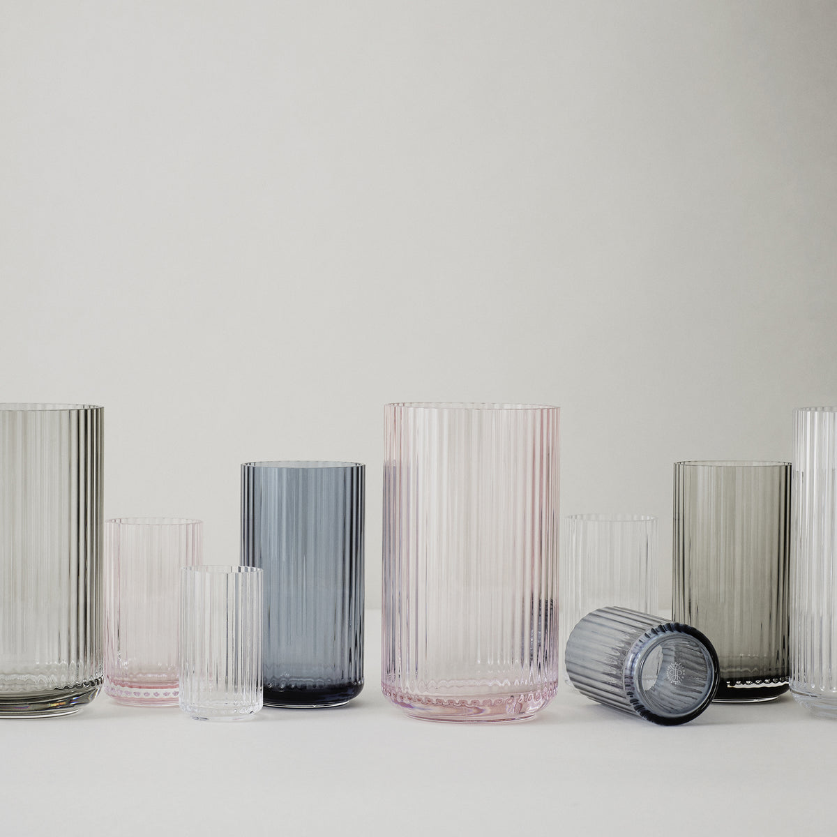 Lyngby Porcelæn - Glasvase H 25 cm | transparent