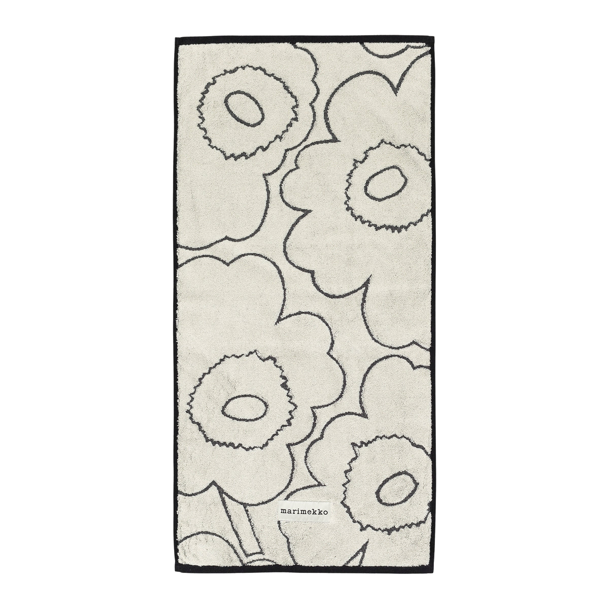 Marimekko - Piirto Unikko Handtuch | ivory/schwarz