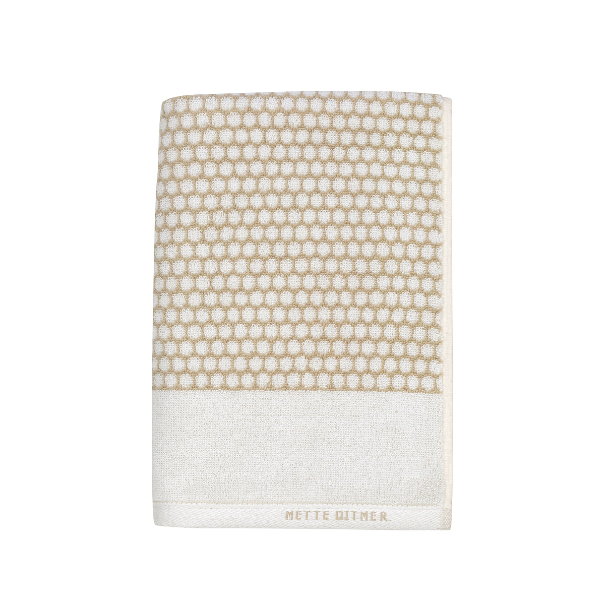 Mette Ditmer - Grid Handtuch | sand/off-white