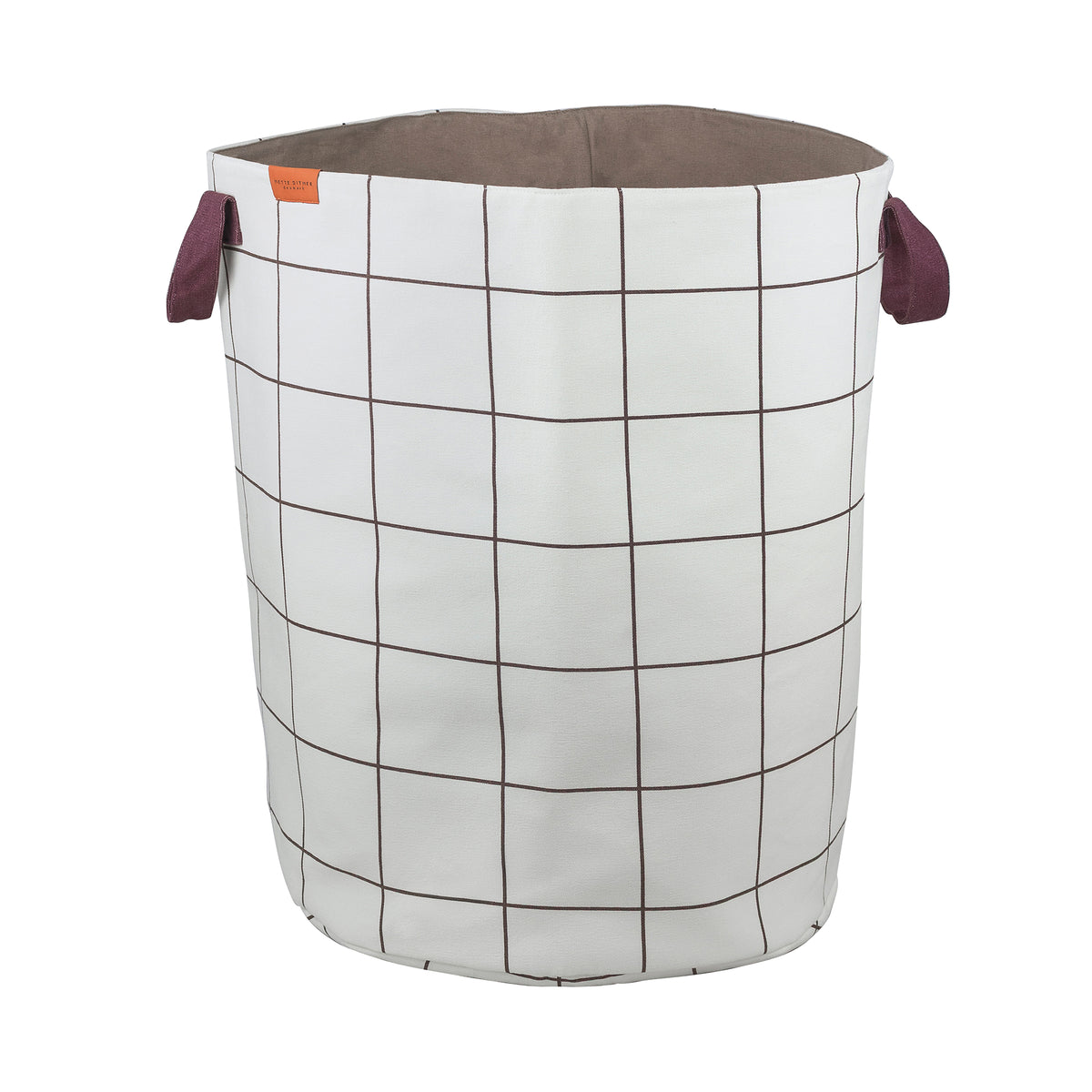 Mette Ditmer - Mesh Wäschekorb | brown/off-white