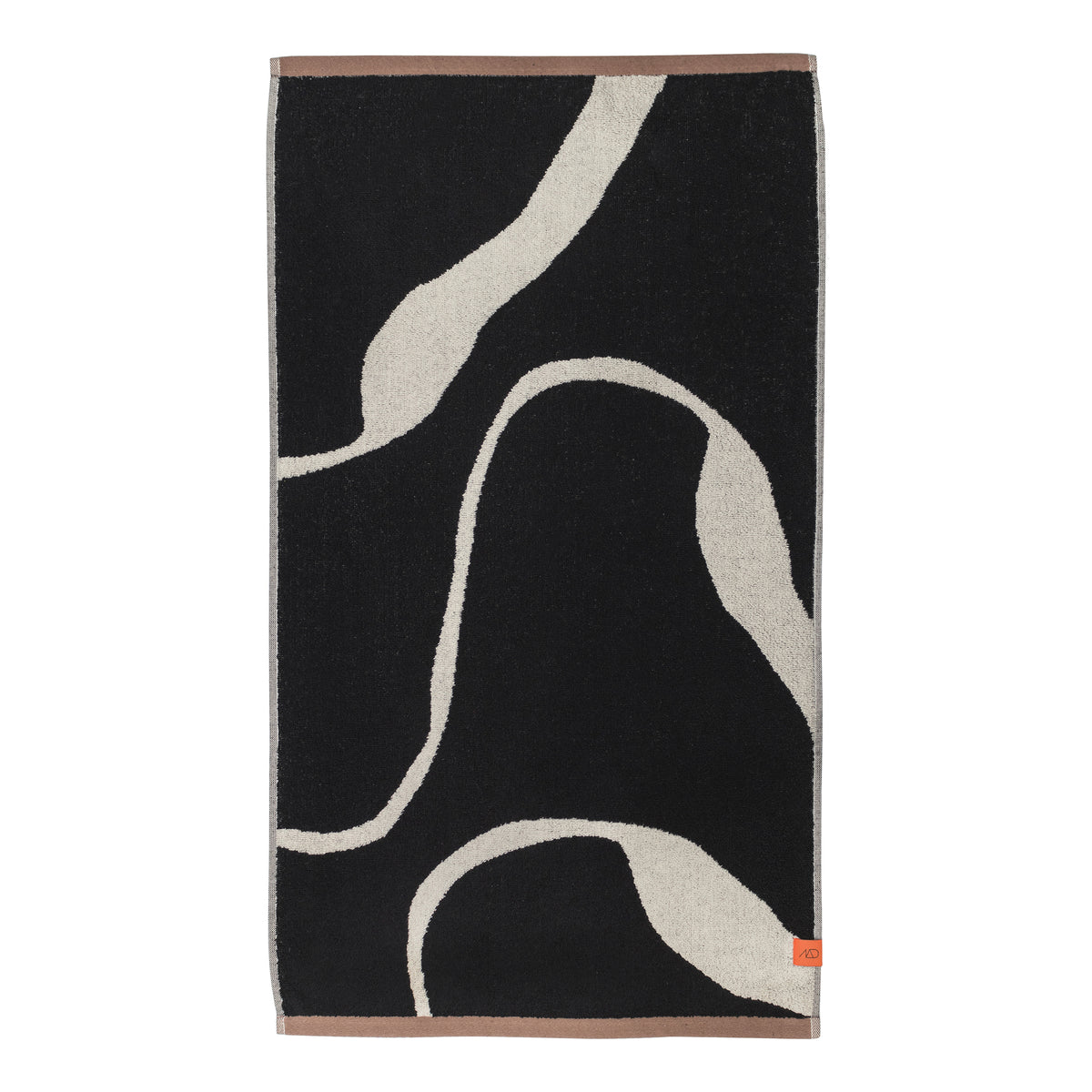 Mette Ditmer - Nova Arte Badehandtuch | schwarz/off-white