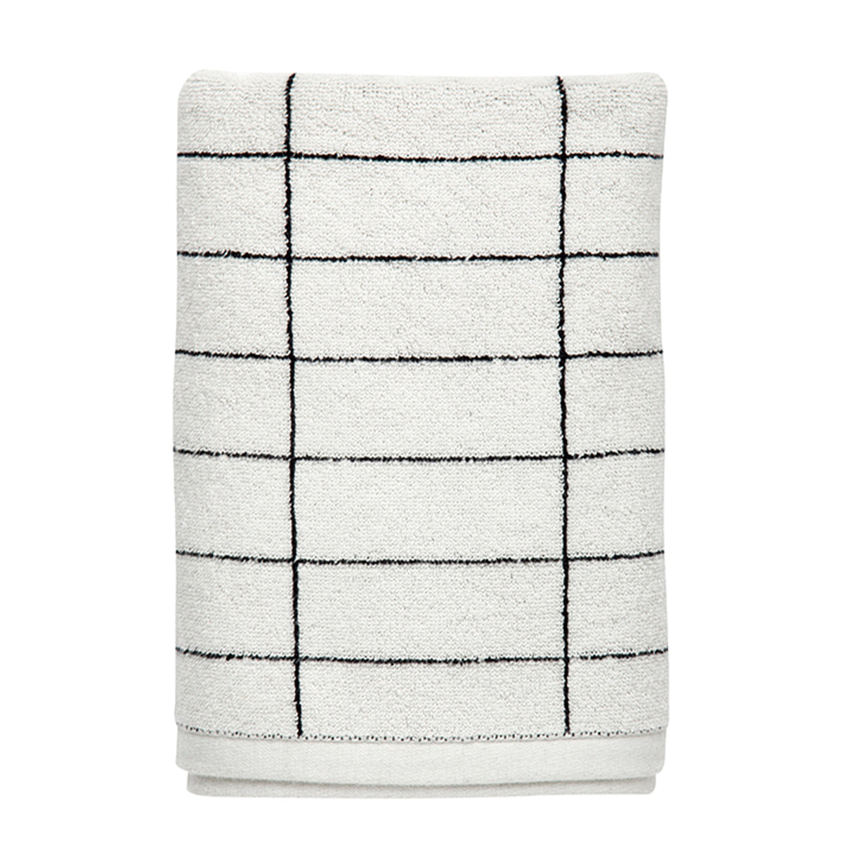 Mette Ditmer - Tile Badetuch | schwarz/off-white