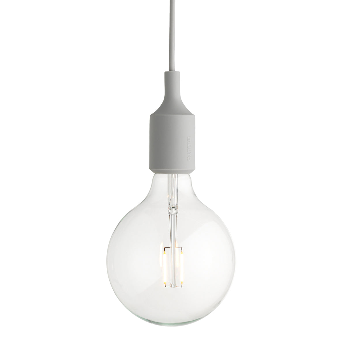 Muuto - Pendelleuchte E27-Socket LED | hellgrau