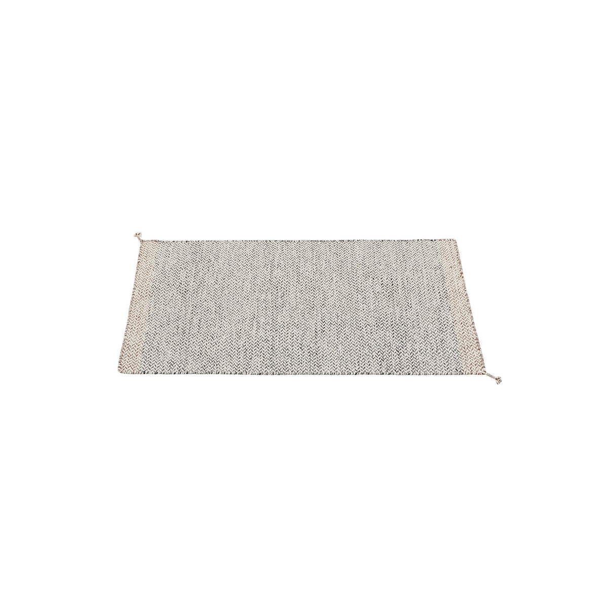 Muuto - Ply Outdoor Rug | 85 x 140 cm / schwarz/weiß