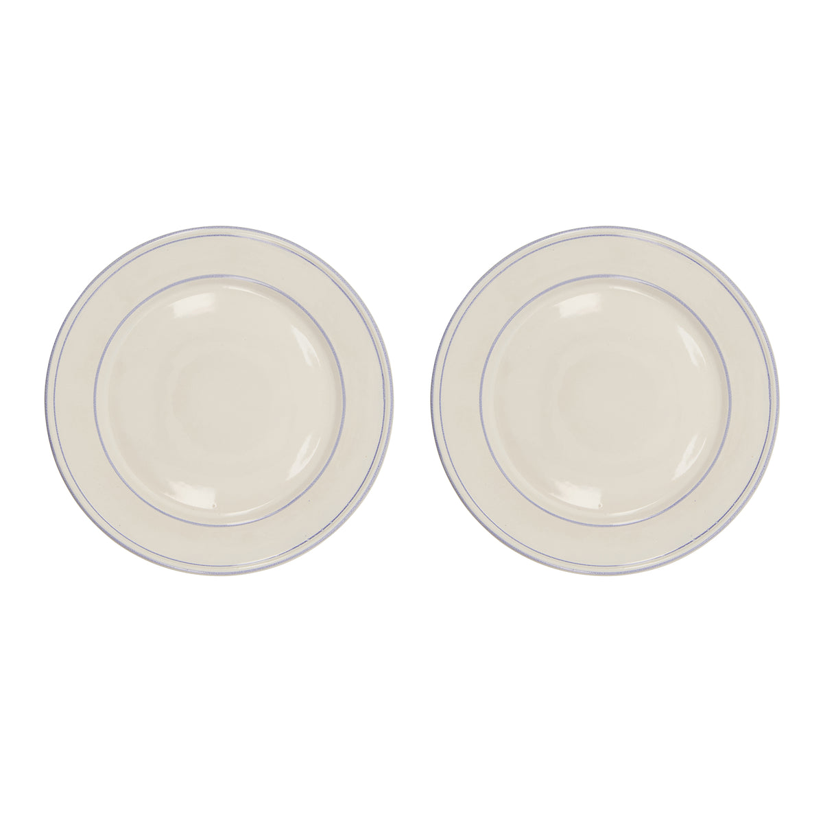 Nicolas Vahé - Bistro Teller | 2er-Set / Ø 27 cm / blau/weiß