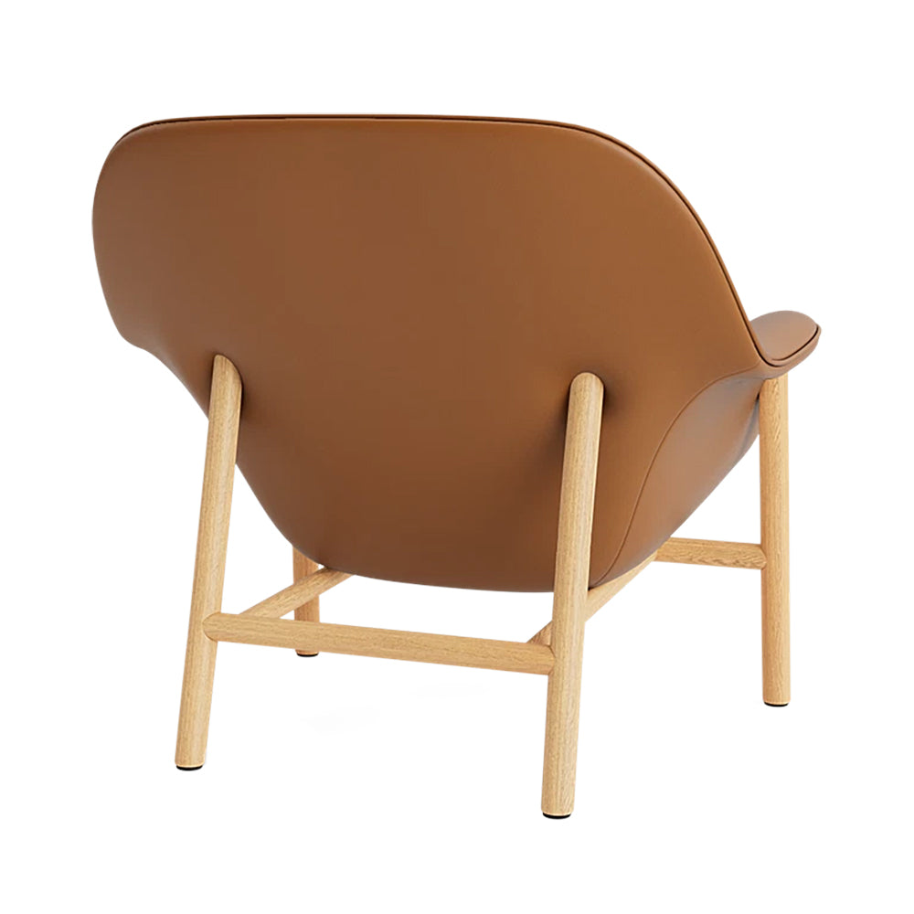 Normann Copenhagen - Drape Lounge Chair | Ultra-Leder 41574 / Eiche