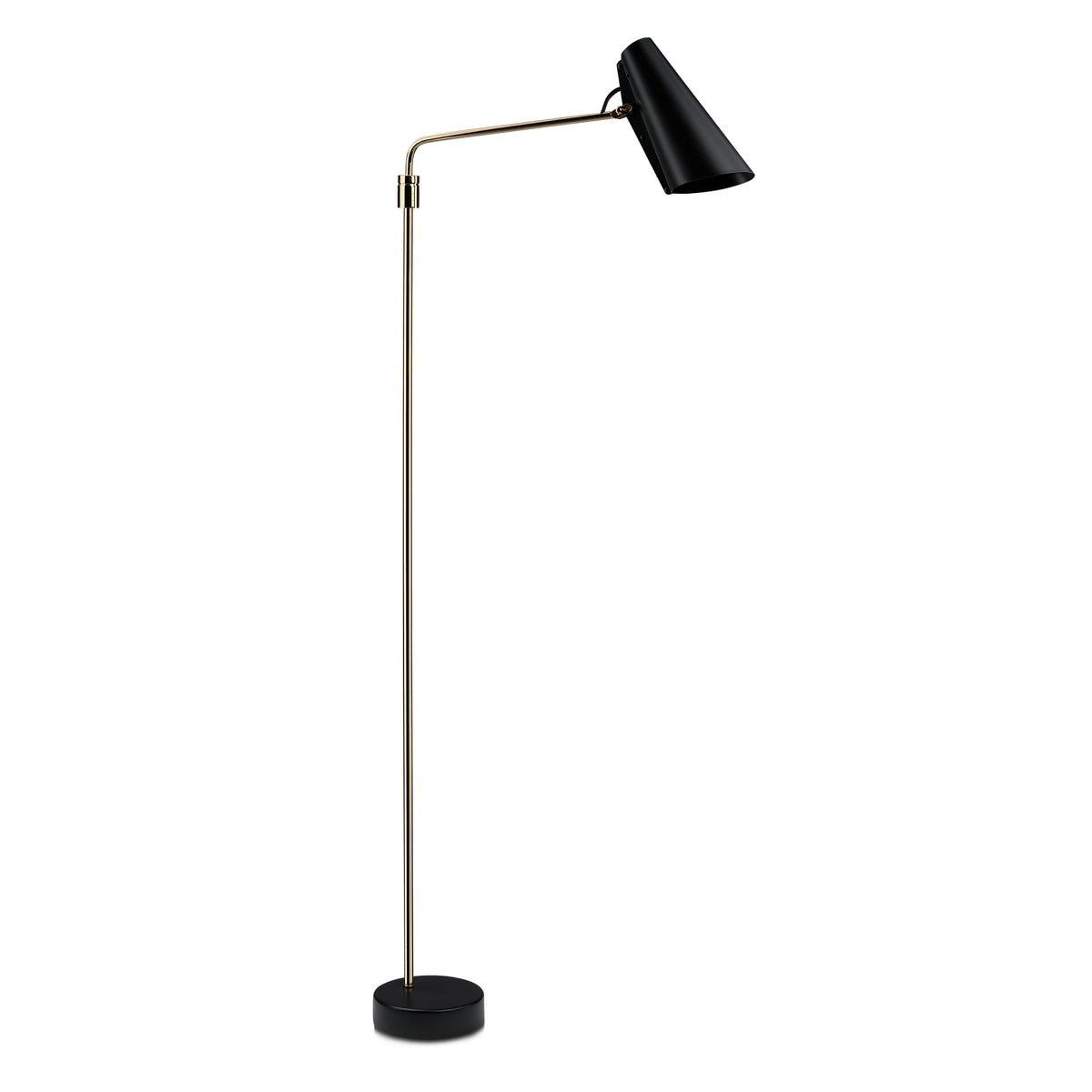 Northern - Birdy Swing Stehleuchte | schwarz/Messing