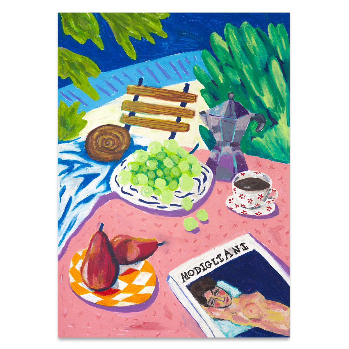 Paper Collective - Modigliani in the Garden Poster | 50 x 70 cm