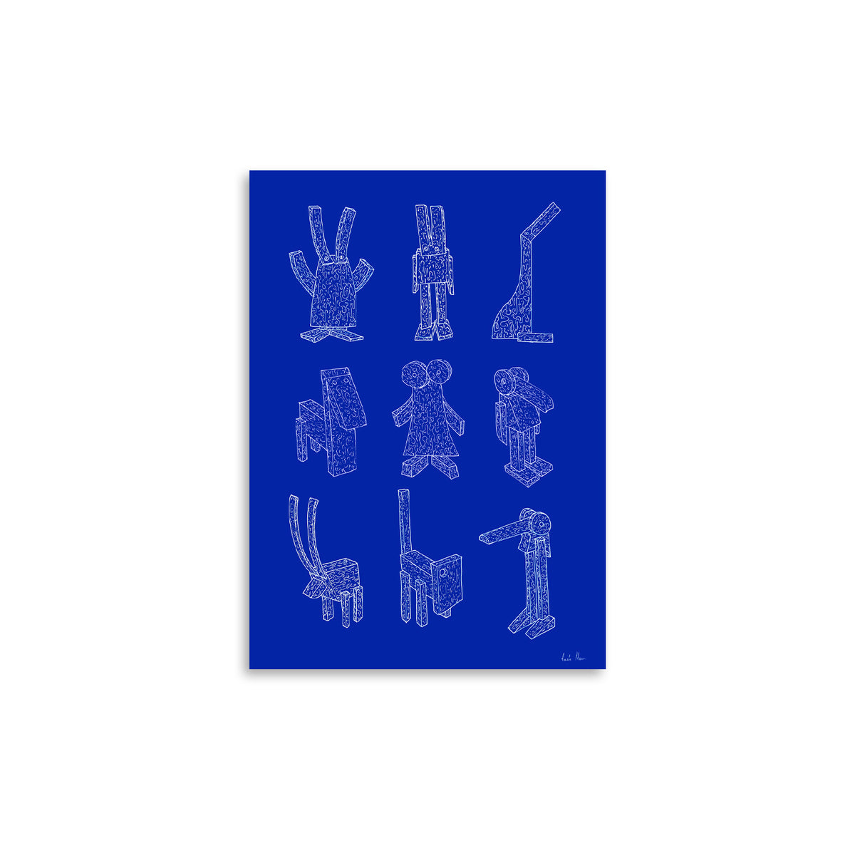 Paper Collective - Offcut Animals Poster | 30 x 40 cm