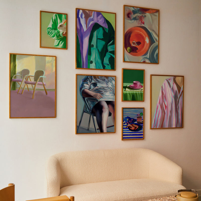 Paper Collective - Shrimp Stripes Poster