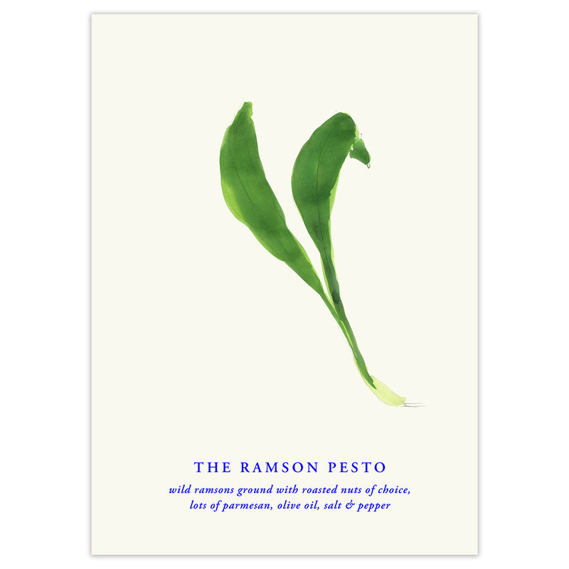 Paper Collective - The Ramson Pesto Poster | 100 x 140 cm