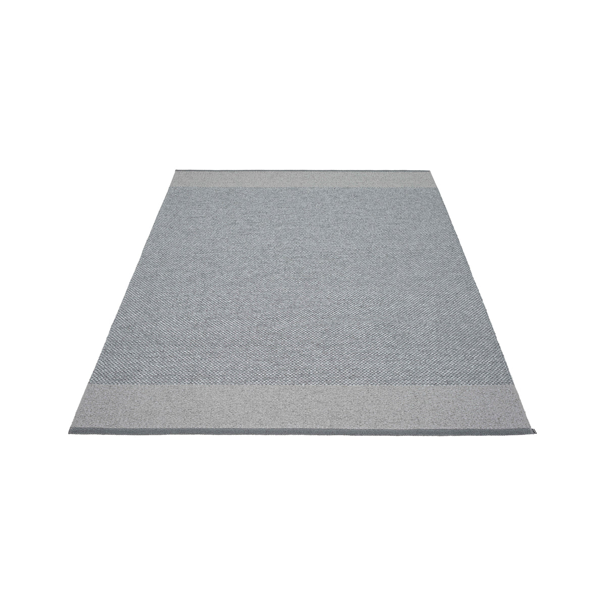 Pappelina - Edit Teppich | 140 x 200 cm / granit / grey/grey metallic