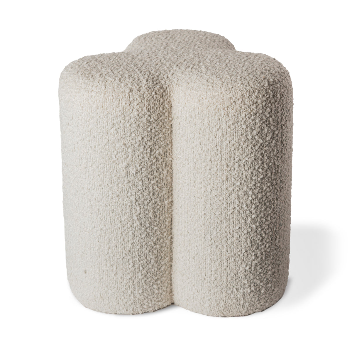POLSPOTTEN - Clover Hocker | Bouclé ecru