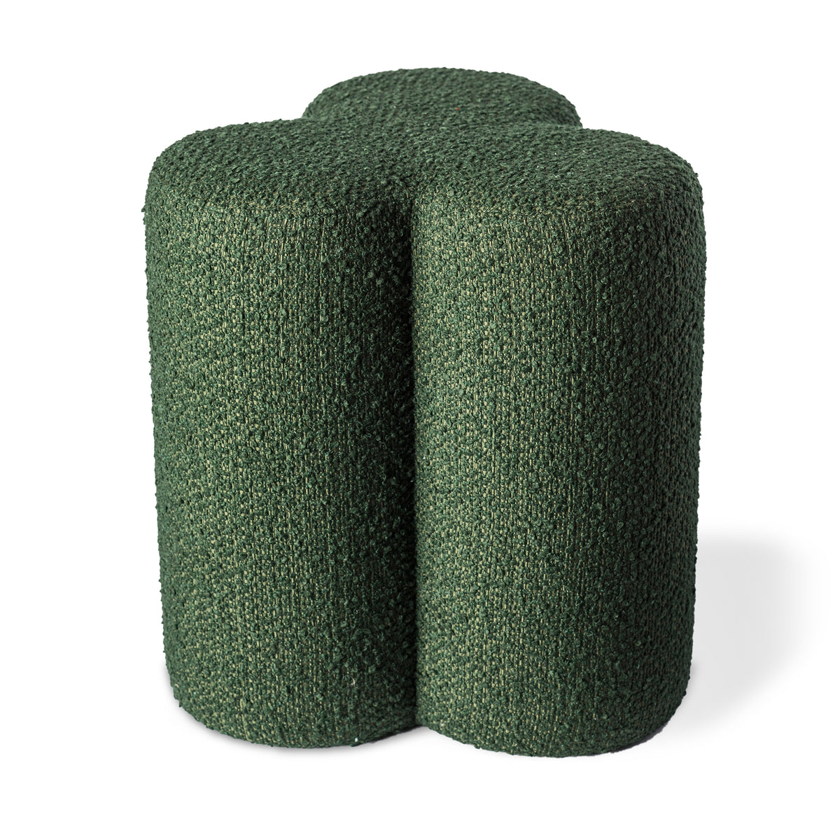 POLSPOTTEN - Clover Hocker | Bouclé grün