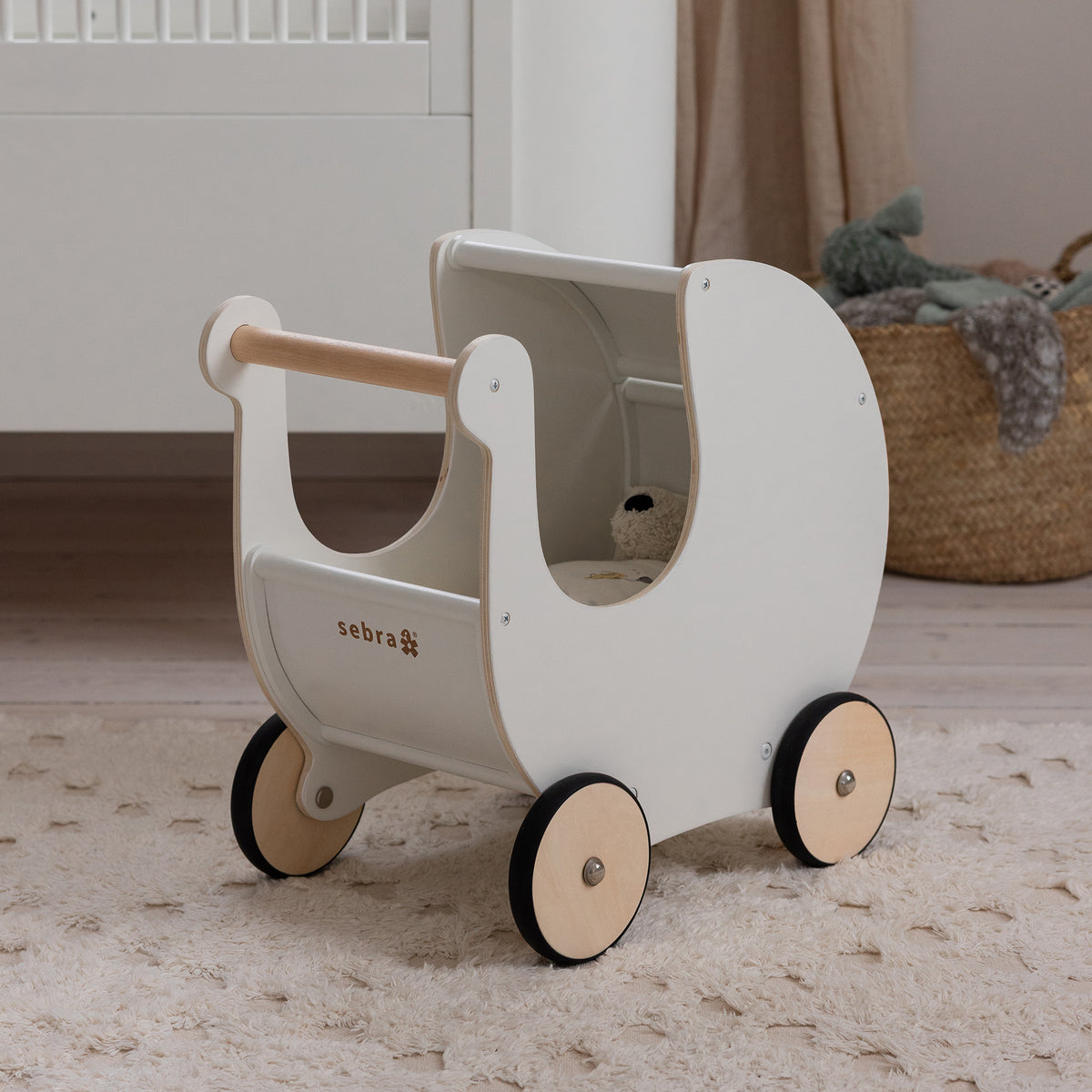 Sebra - Puppenkinderwagen aus Holz | 