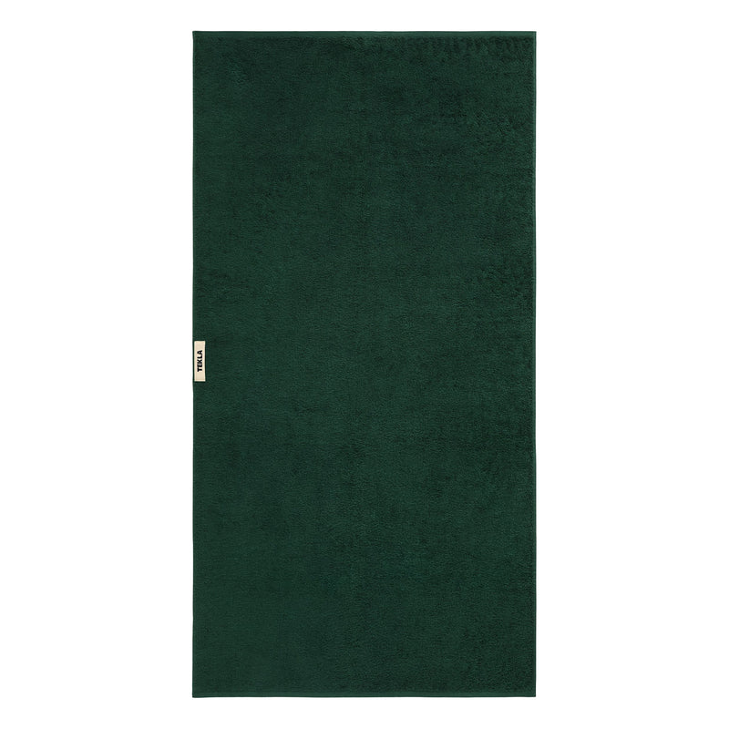 Tekla - Terry Handtuch | Badetuch (70 x 140 cm) / forest green