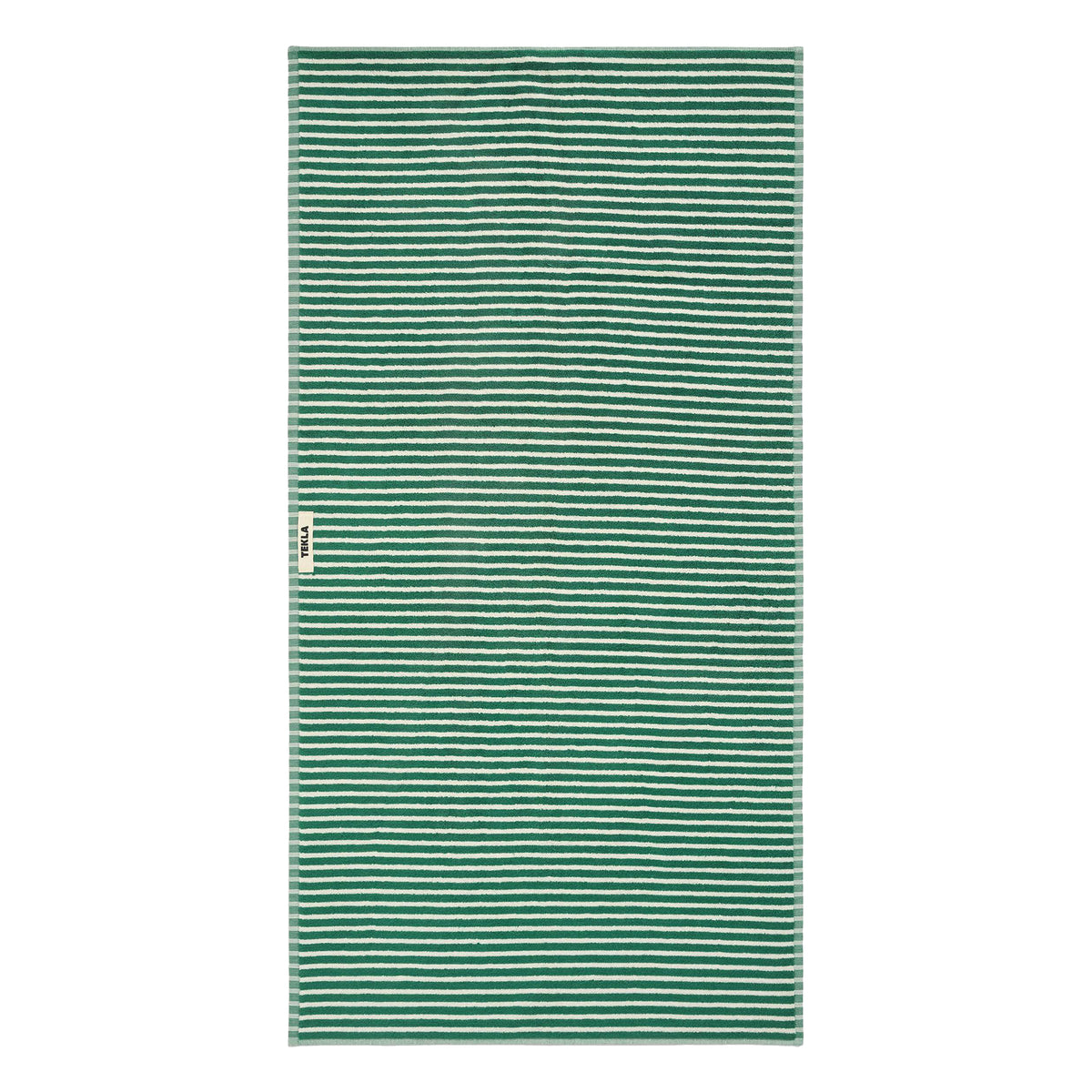 Tekla - Terry Handtuch | Badetuch (70 x 140 cm) / teal green stripes