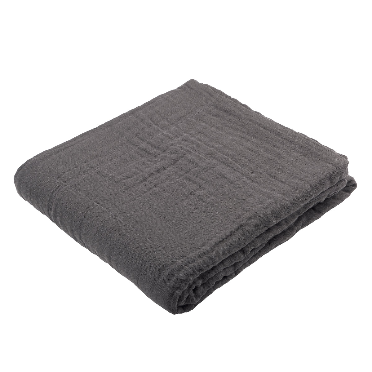 The Organic Company - 6-Lagige Soft Decke | dunkelgrau