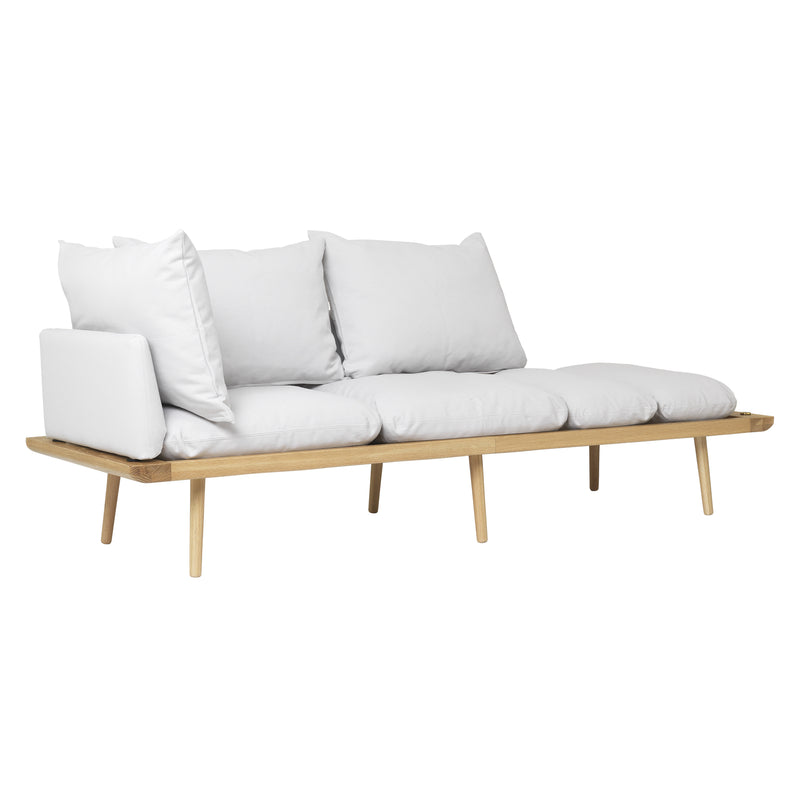 Umage - Lounge Around 3-Sitzer Sofa |  sterling / Eiche