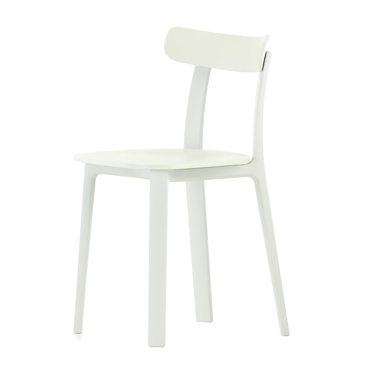 Vitra - All Plastic Chair | Filzgleiter / weiss - two tone, Kunststoffgleiter / weiß