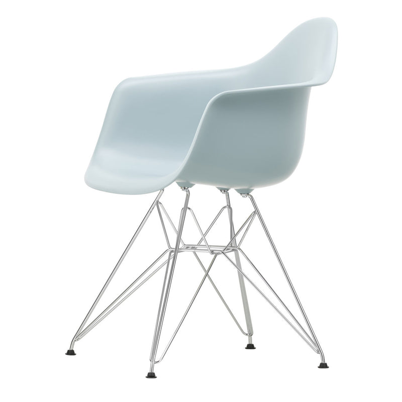 Vitra - Eames Plastic Armchair DAR RE | eisgrau RE / verchromt