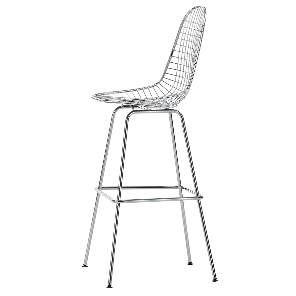 Vitra - Eames Wire Barstuhl | hoch / verchromt  