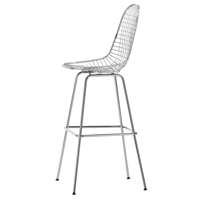 Vitra - Eames Wire Barstuhl | hoch / verchromt  