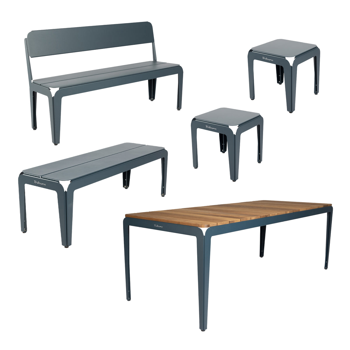Weltevree - Bended Wood Set | graublau (RAL 5008)