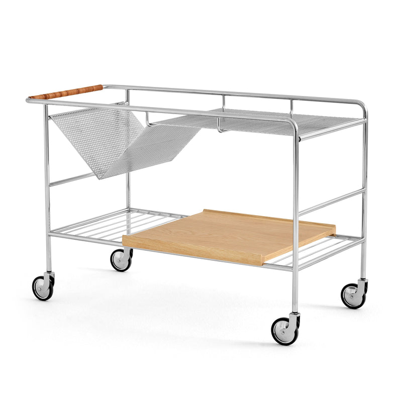 &amp;Tradition - Alima NDS1 Servierwagen | Chrom / Eiche