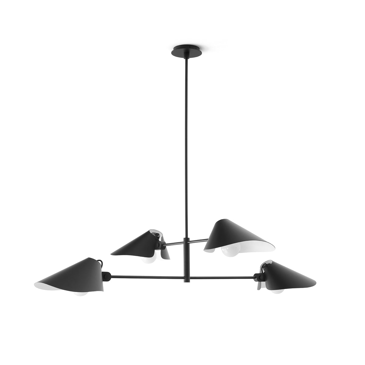 &amp;Tradition - Bonnet Kronleuchter | Höhe 110 cm / schwarz