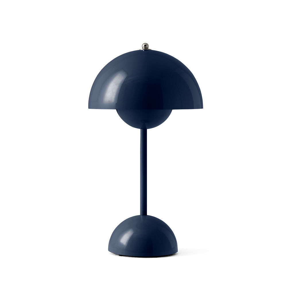 &amp;Tradition - Flowerpot Akku Tischleuchte VP9 | stahlblau