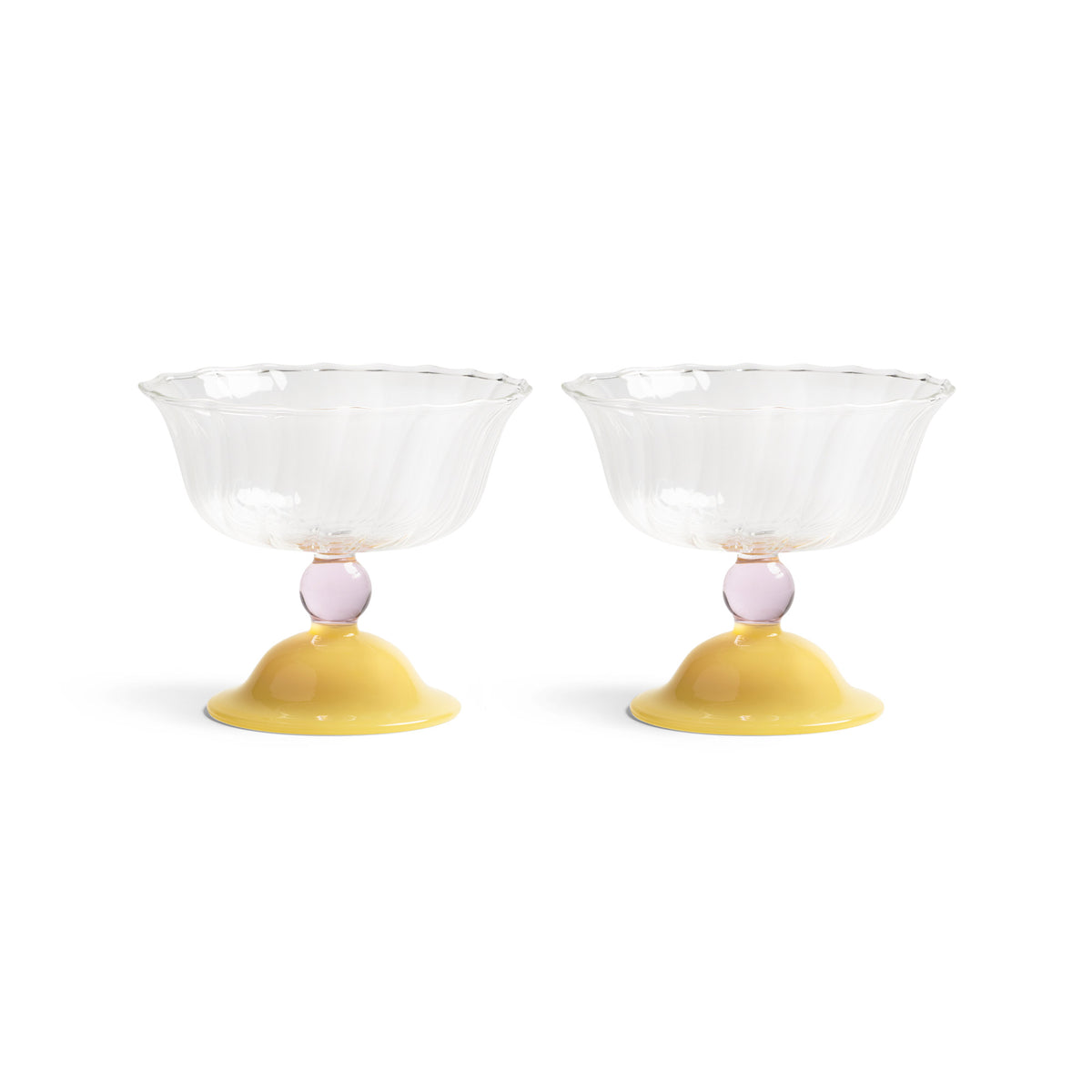 &amp;klevering - Tulip Coupeglas | caramel