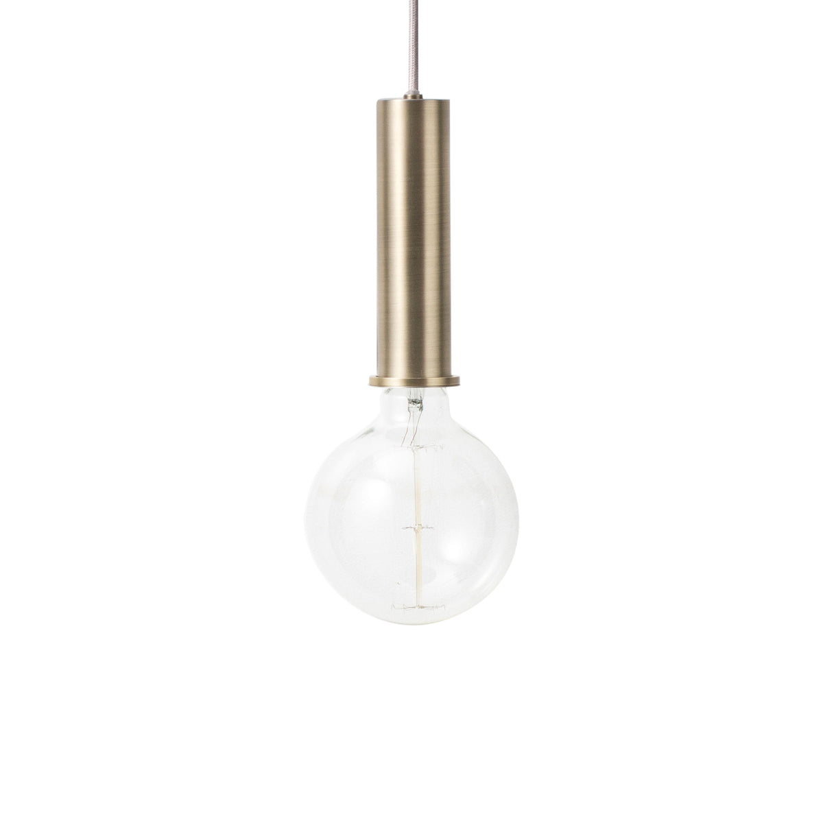 Ferm Living - Socket Pendelleuchte High | hoch / Messing