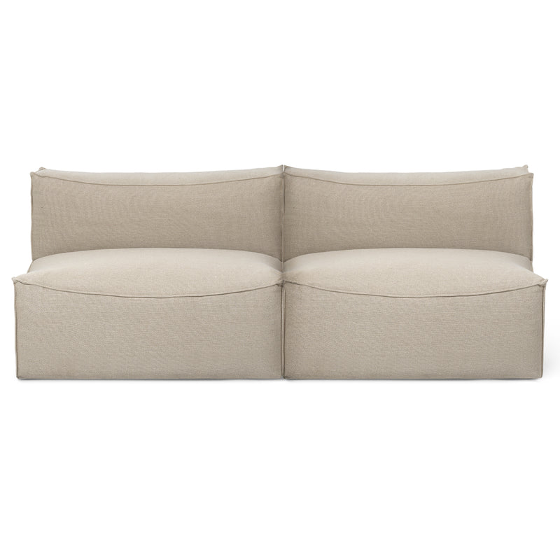 Ferm Living - Catena Modular Sofa | natur (Rich Linen) / 2-Sitzer offen