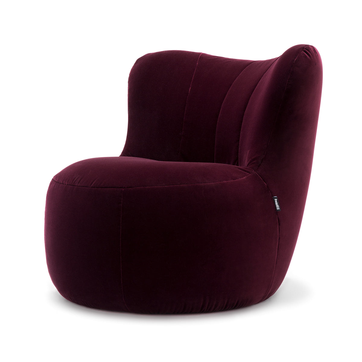 freistil - 173 Sessel | Velour schwarzrot