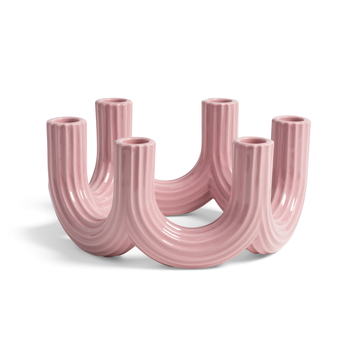 &amp;klevering - Churros Kerzenhalter | pink