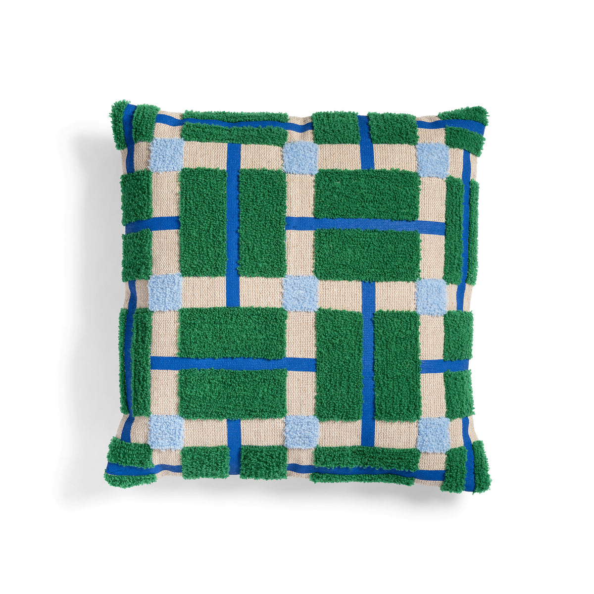&amp;klevering - Plano Kissen | blau / grün