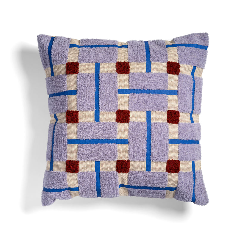 &amp;klevering - Plano Kissen | lila / rot