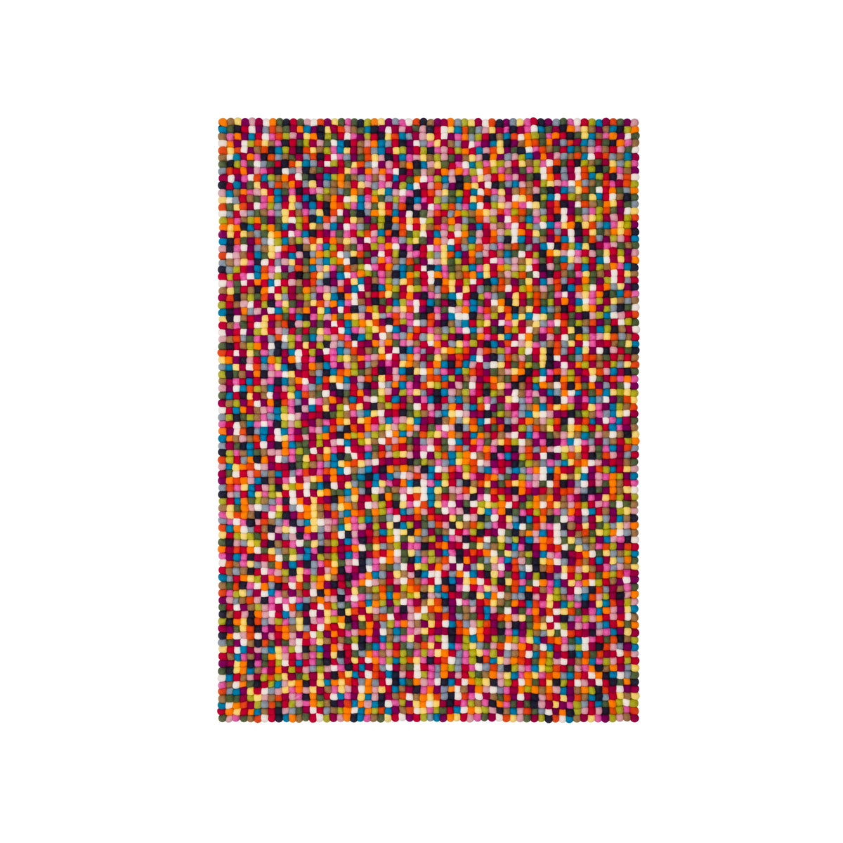 myfelt - Lotte Filzkugelteppich rechteckig | 90 x 130 cm