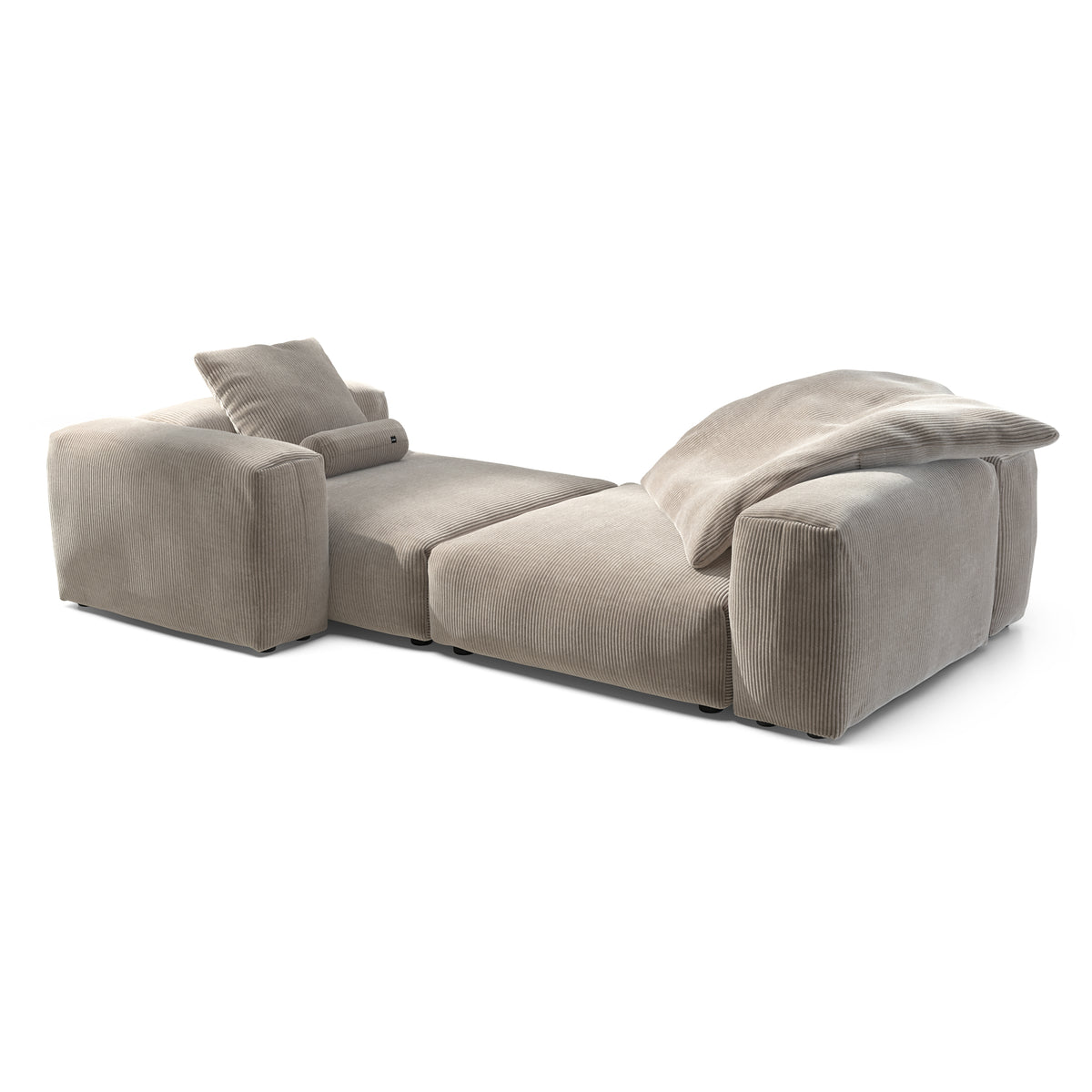 vetsak - Sofa Set 02 Extra Large | Cord Velours platinum
